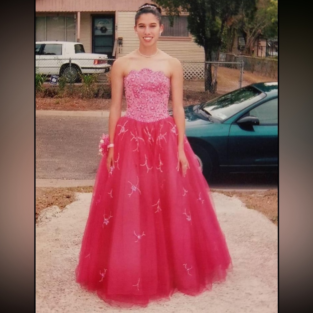 Pink prom dress